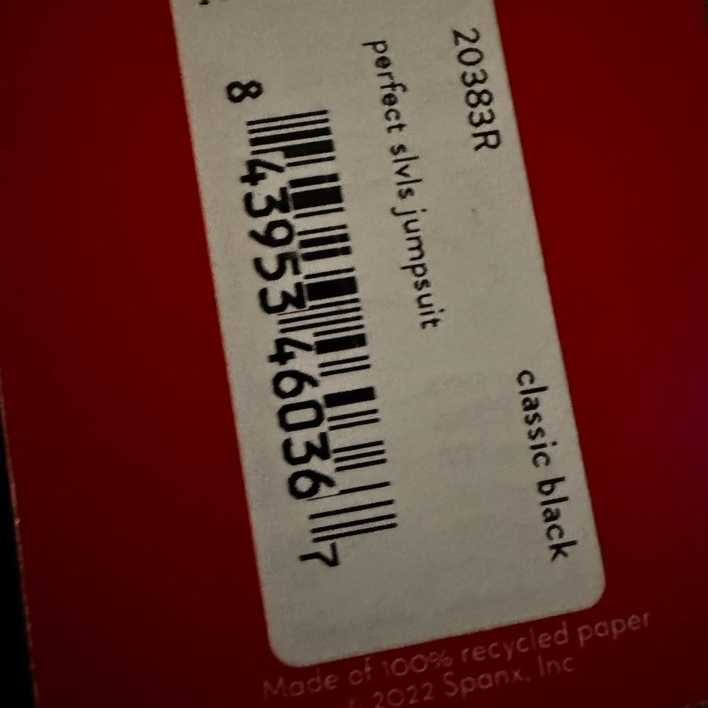 NWT SPANX Black V-Neck Jumpsuit - Picture 3 of 8